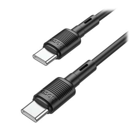 Кабель Type-C - Type-C HOCO X83 "Victory" PD 60W (3A, 100см) черный