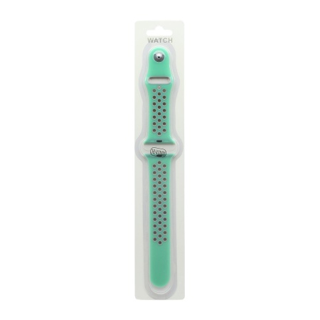 Спортивный ремешок для часов Apple Watch Sport 38/40мм мятно-серый (028) (L)