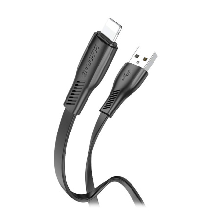 Кабель USB - Lightning Borofone BX85 "Auspicious" (2.4А, 100см) черный