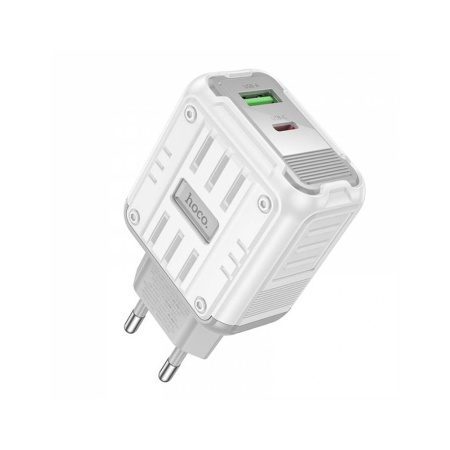 СЗУ с выходом USB Hoco C136A (PD45W/QC3.0/1USB/1USB C) белое