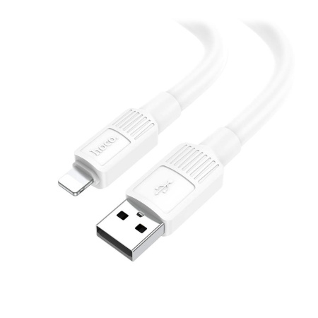 Кабель USB - Lightning HOCO X84 "Solid" (2.4А, 100см) белый