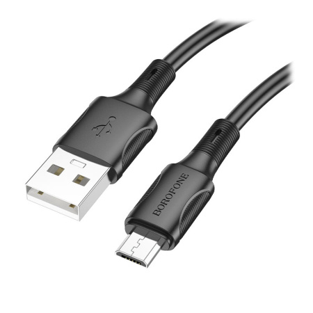 Кабель USB - Micro USB Borofone BX80 "Succeed" (2.4А, 100см) черный