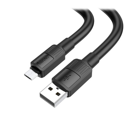 Кабель USB - Micro USB HOCO X84 "Solid" (2.4А, 100см) черный