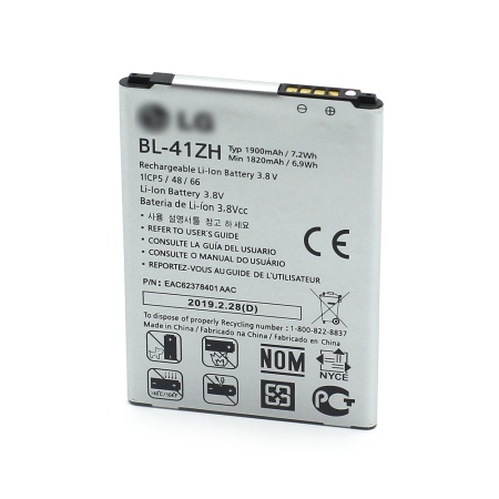 Аккумулятор ORIG для телефона LG BL-41ZH (Leon) NEW тех,упак